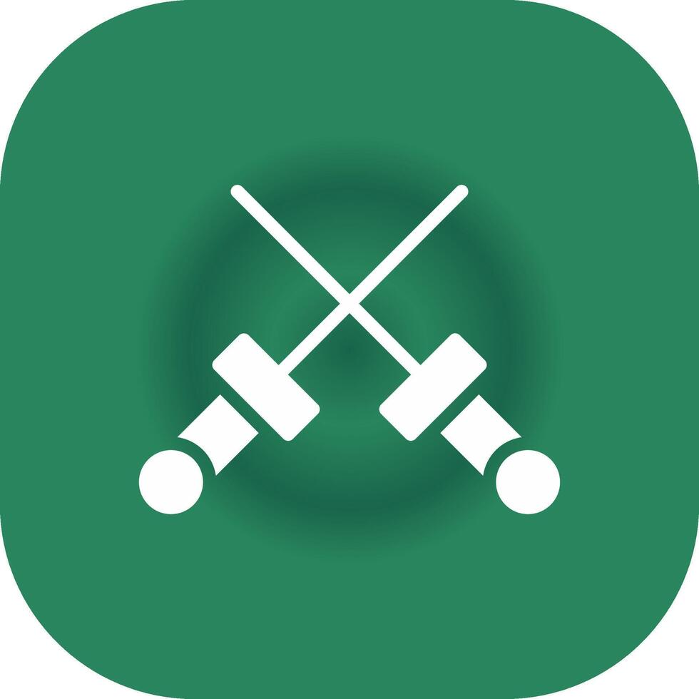 Fencing Creative Icon Design vector