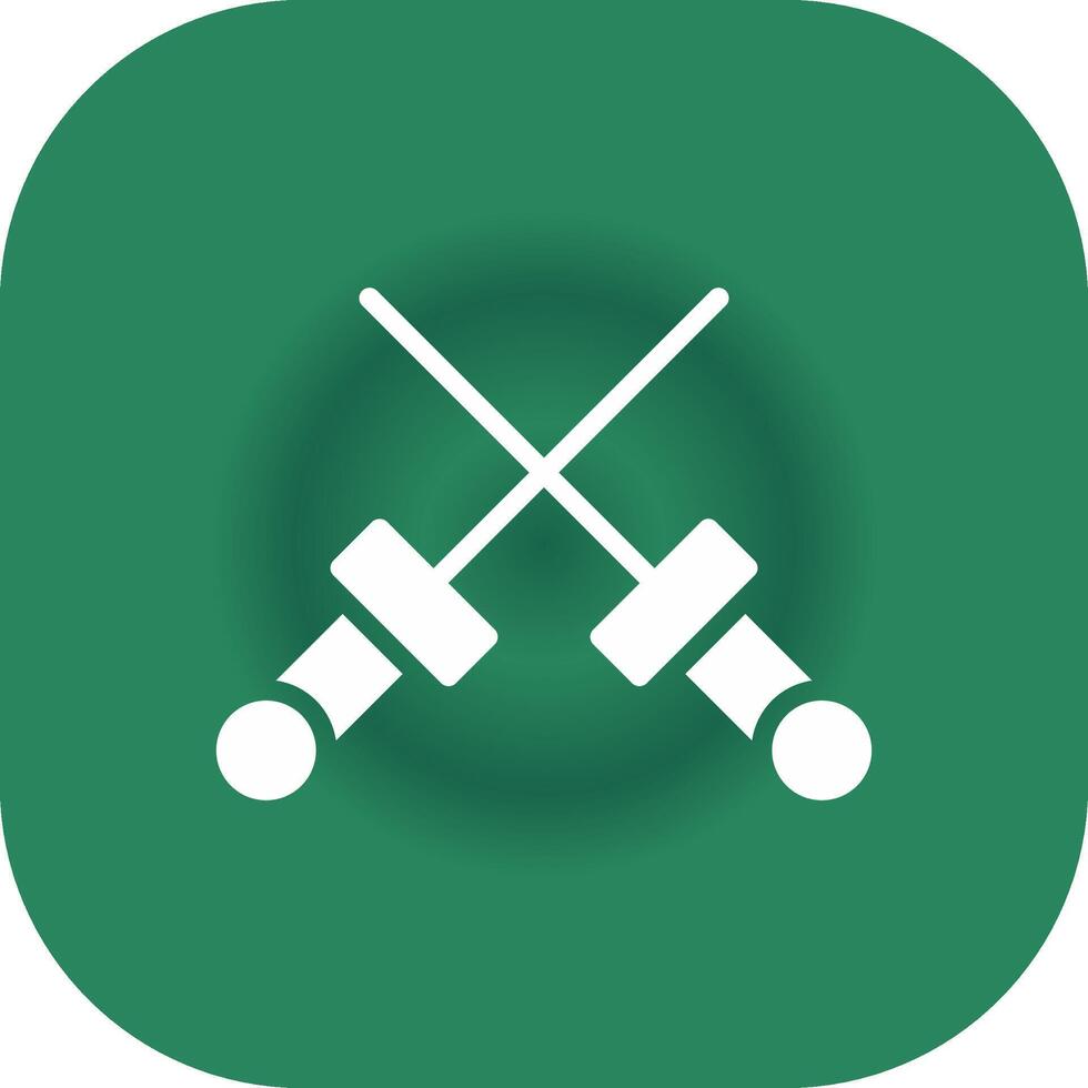 Fencing Creative Icon Design vector