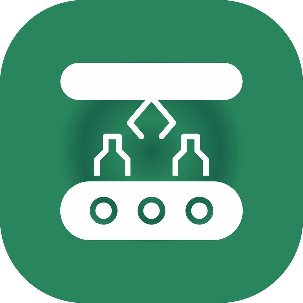 Conveyor Belt Creative Icon Design vector
