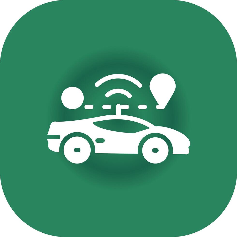 Self Driving Creative Icon Design vector