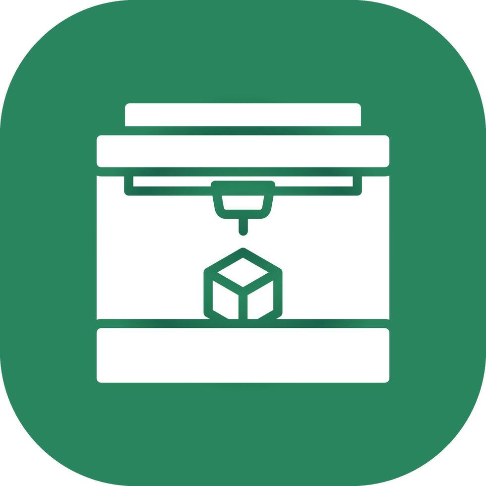 3D Printing Creative Icon Design vector