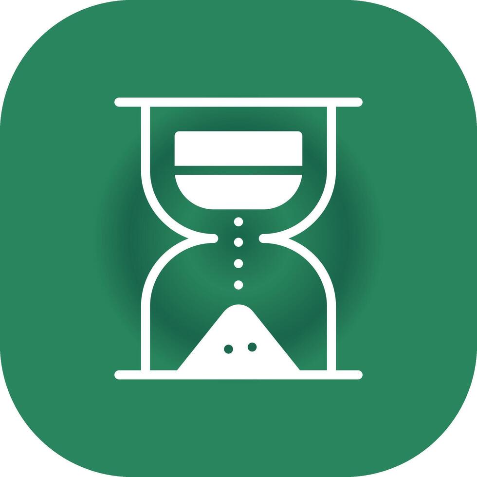 Glyph Round Corner Green Gradient vector