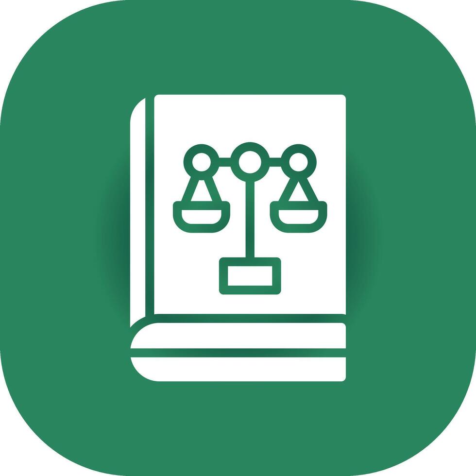 Glyph Round Corner Green Gradient vector