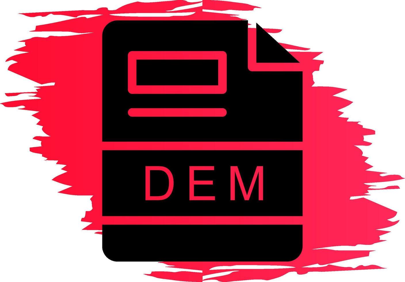 DEM Creative Icon Design vector