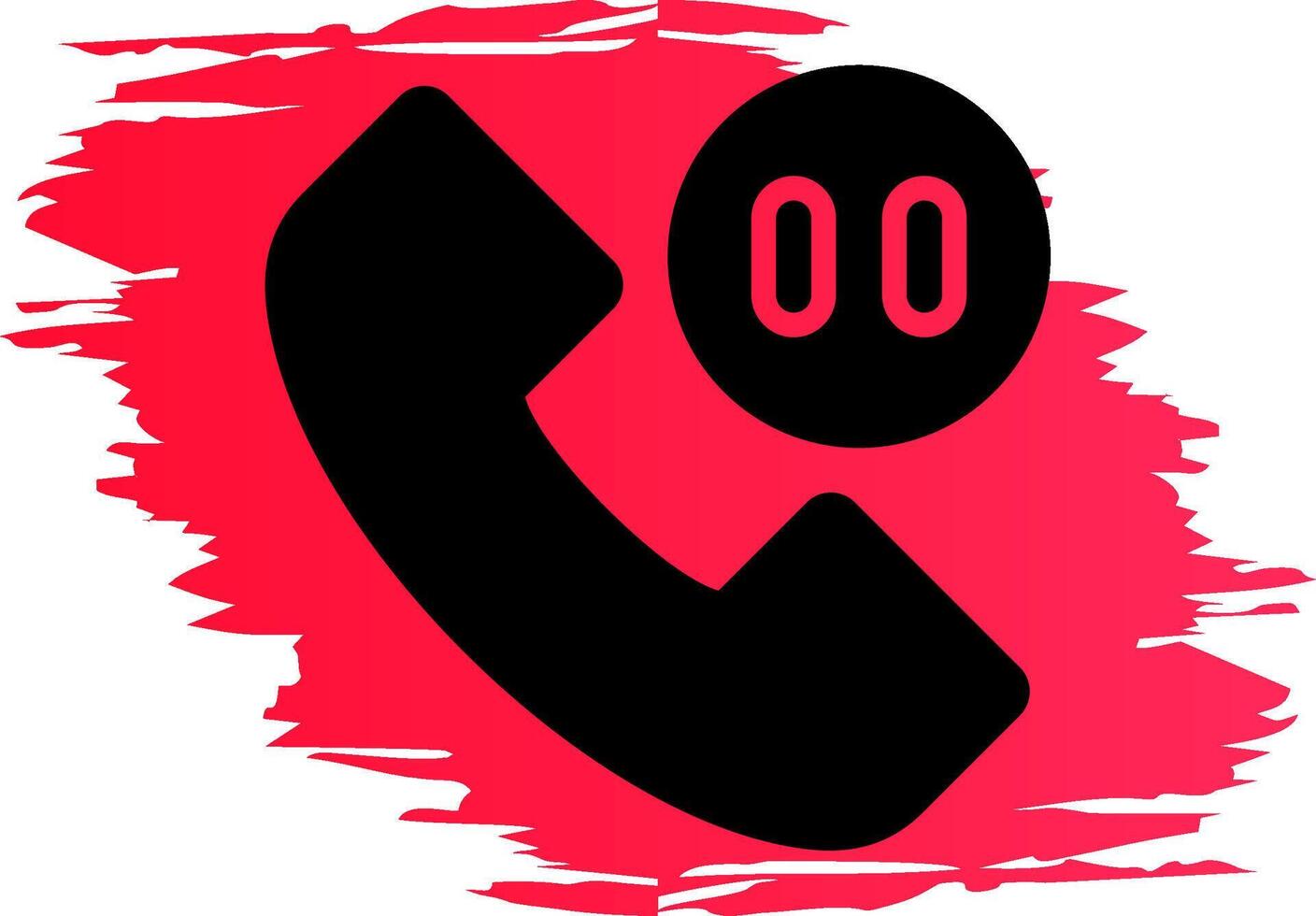 Phone Pause Creative Icon Design vector