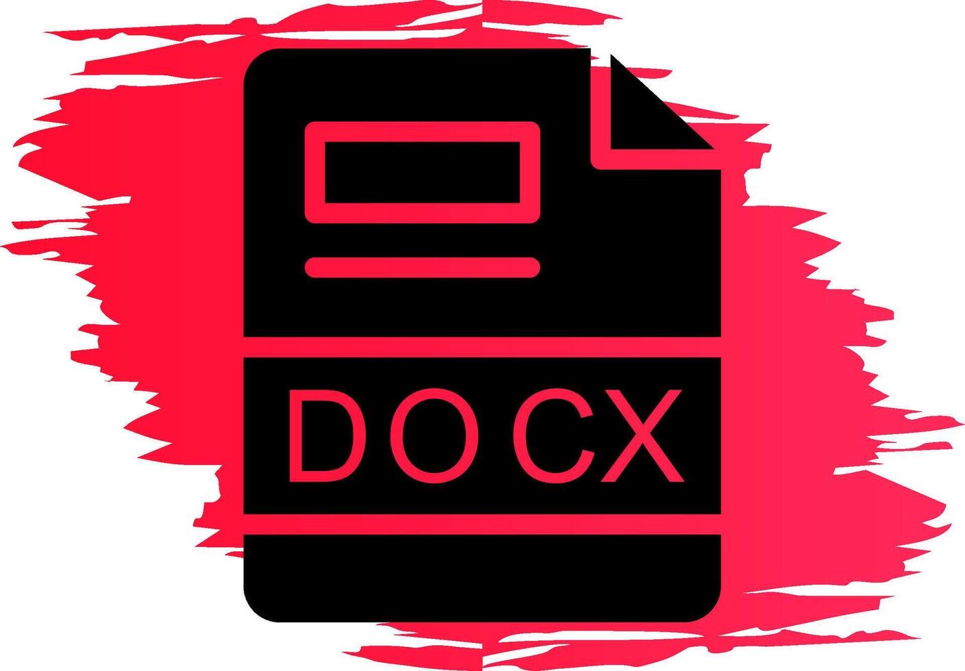 DOCX Creative Icon Design vector