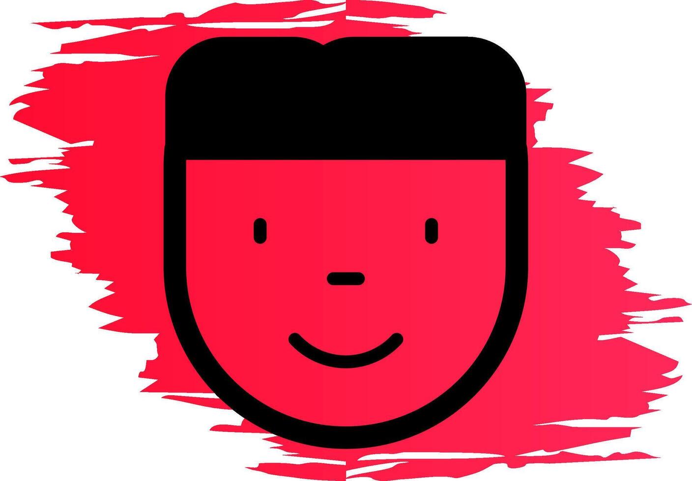 Man Head Creative Icon Design vector