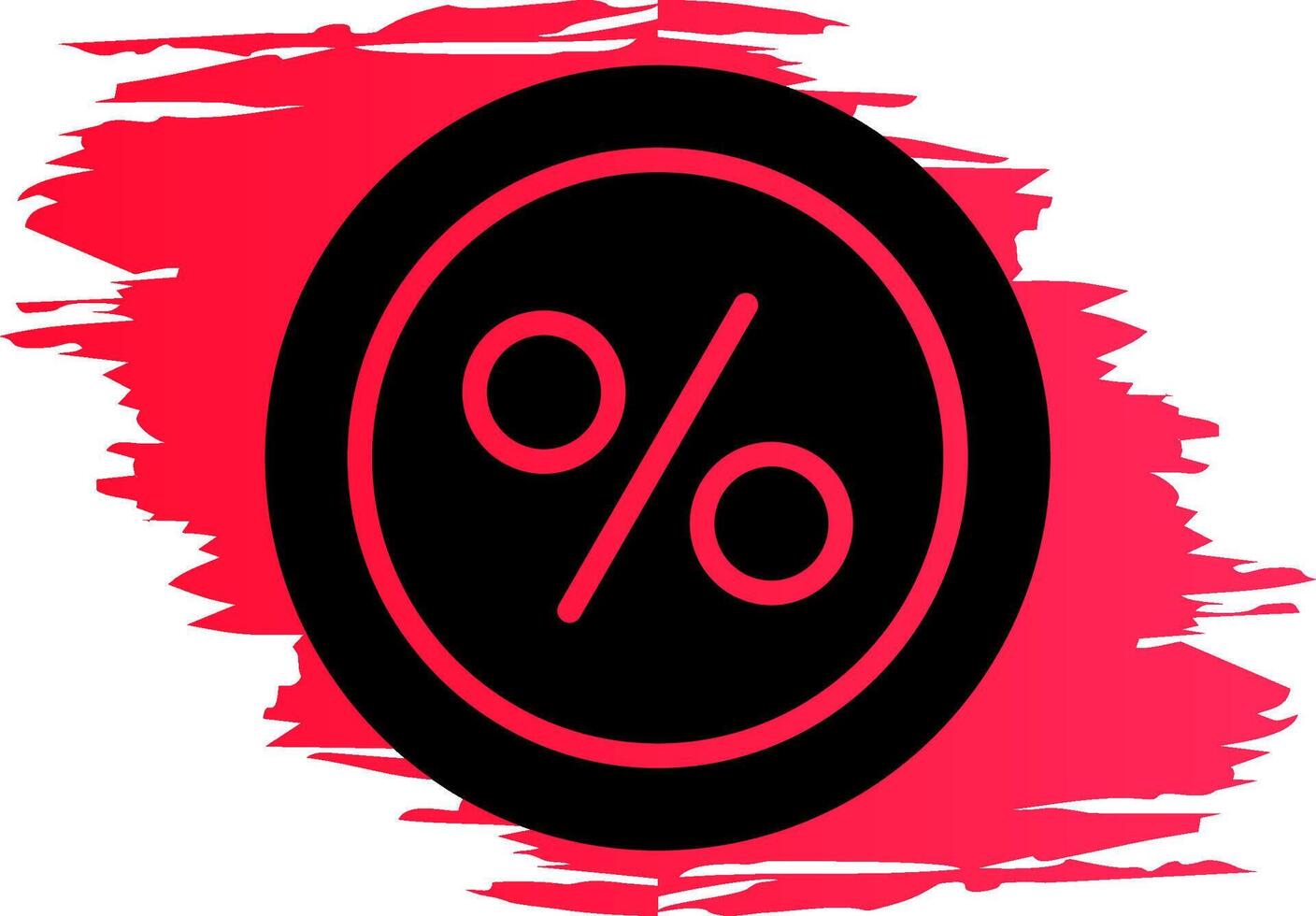 Percentage Creative Icon Design vector