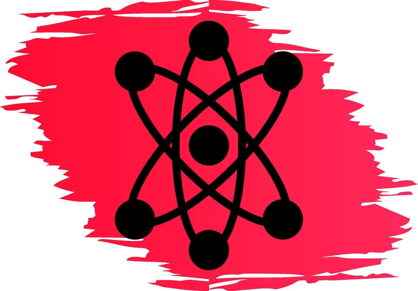 Atom Creative Icon Design vector
