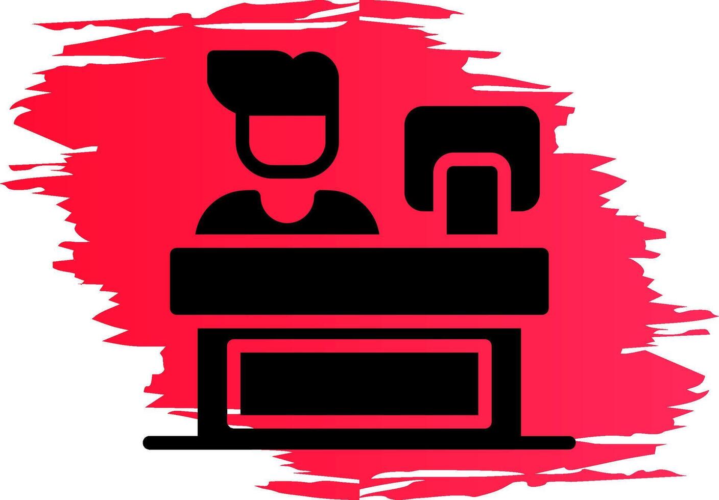Cashier Creative Icon Design vector