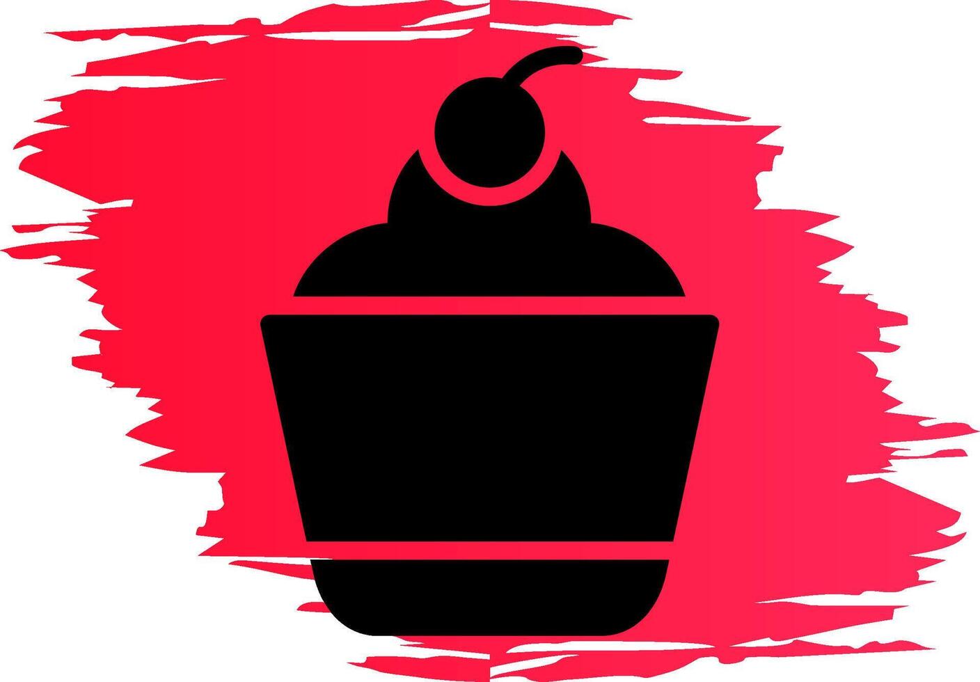 Cupcake Creative Icon Design vector