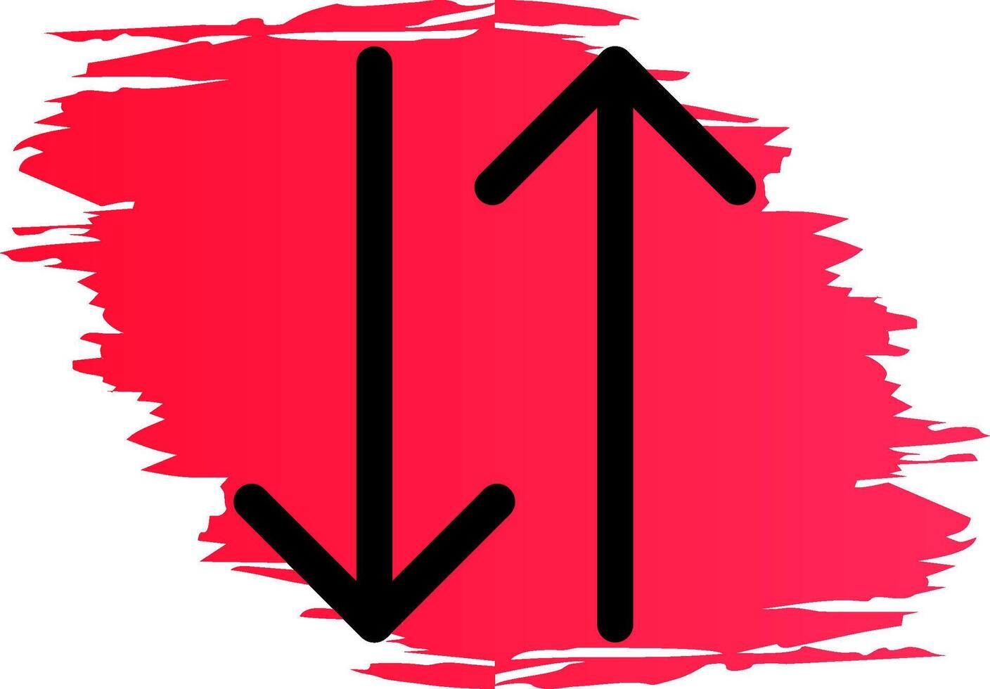 Double Arrow Creative Icon Design vector