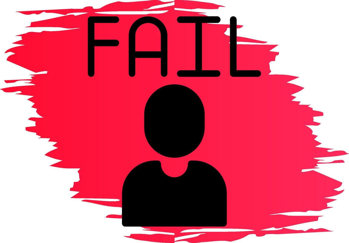 Fail Creative Icon Design vector