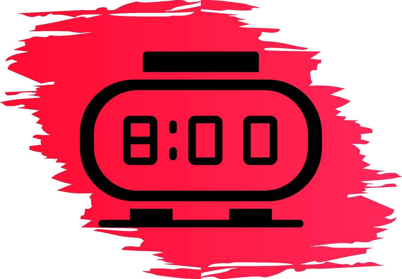 Digital Clock Creative Icon Design vector