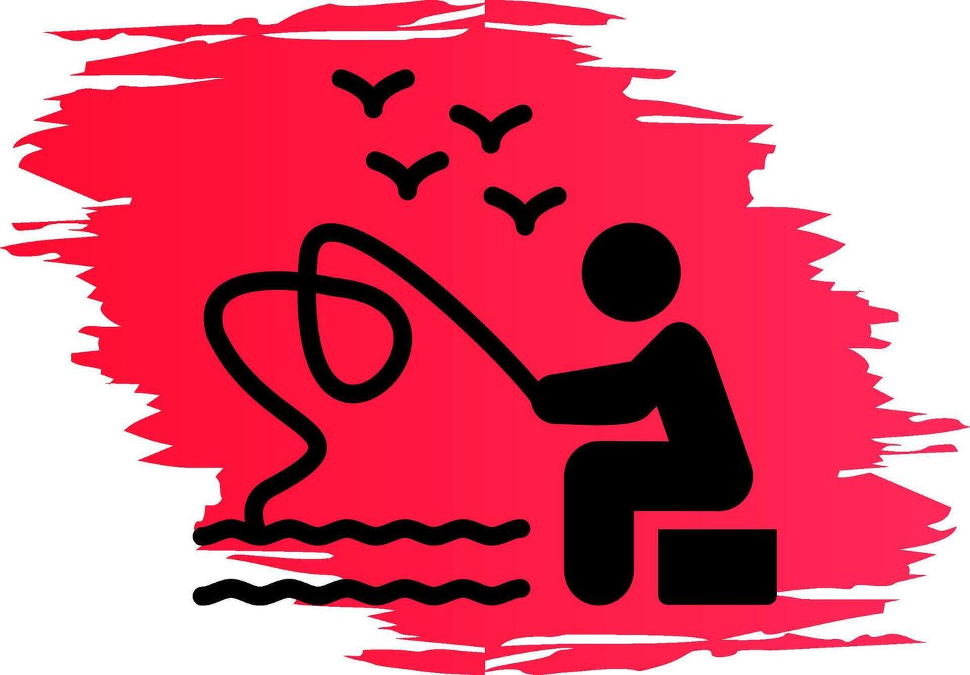 Trolling Creative Icon Design vector