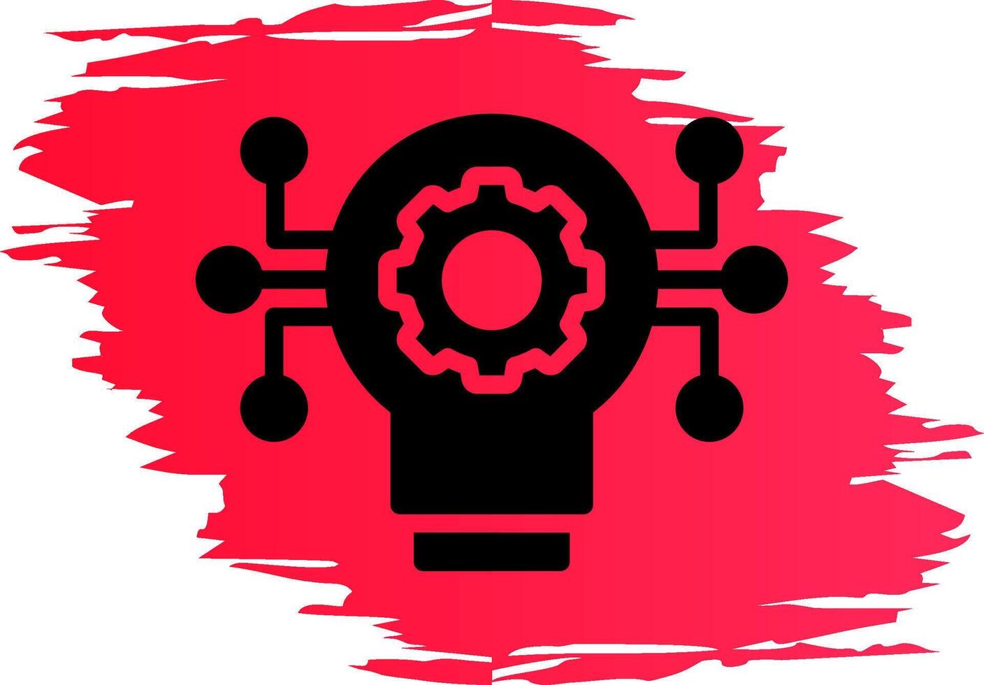 Technology Disruption Creative Icon Design vector