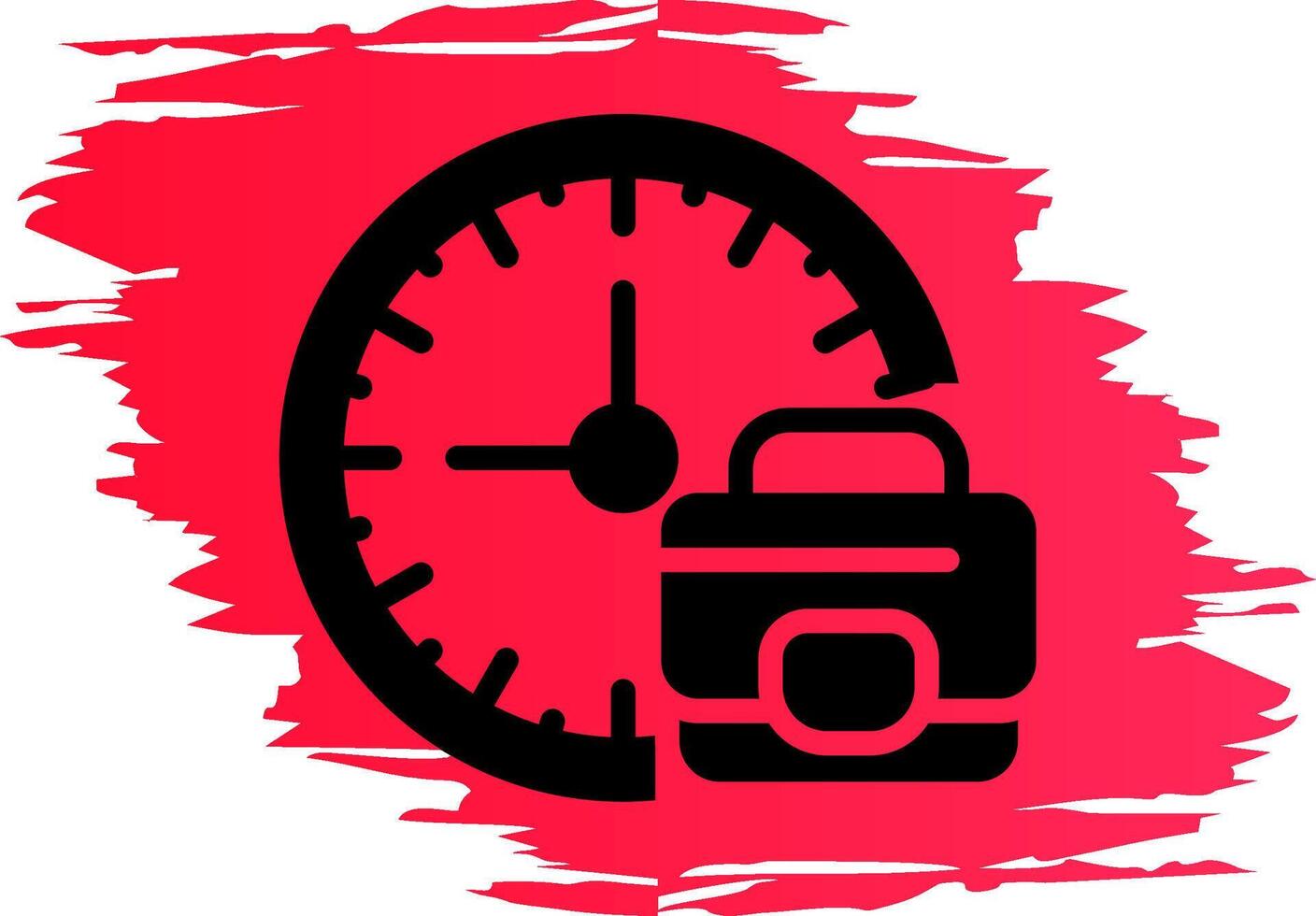 Work Time Boundaries Creative Icon Design vector