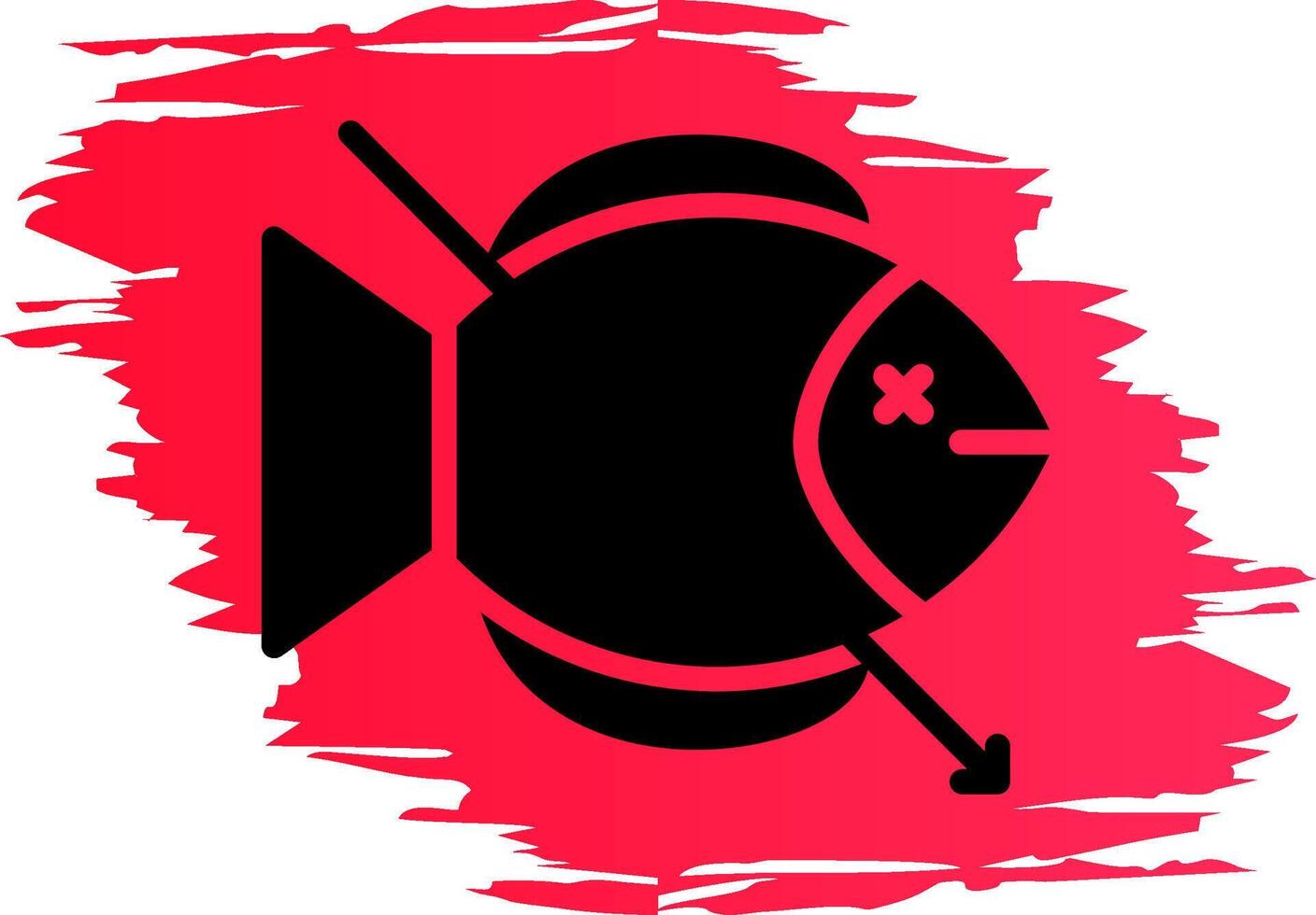 Spearfishing Creative Icon Design vector