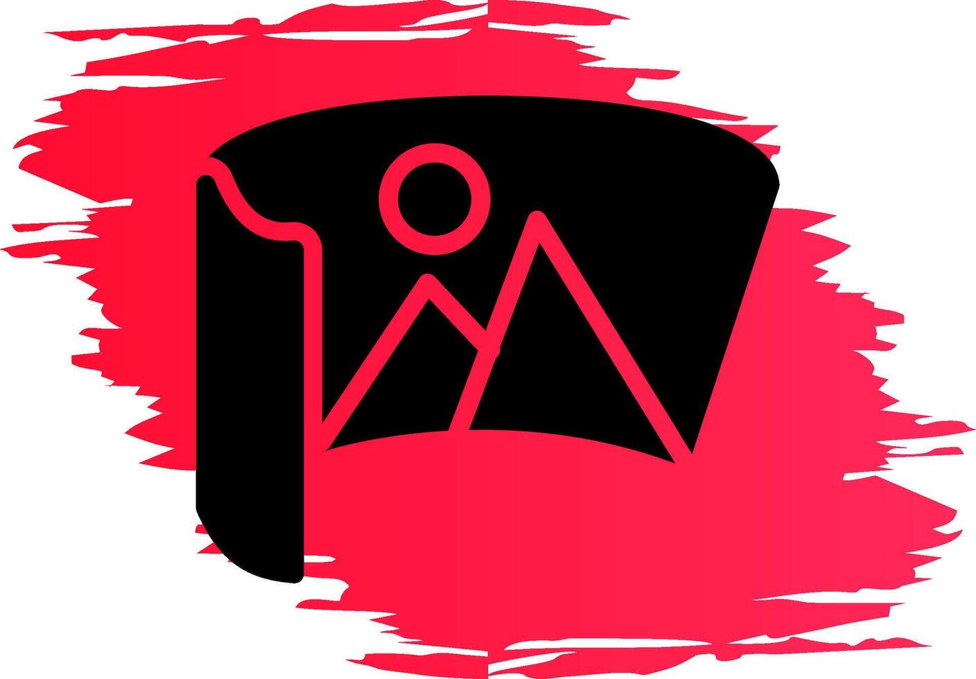 Virtual Museum Tour Creative Icon Design vector