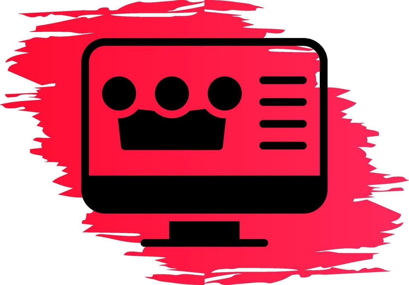 Premium Content Creative Icon Design vector