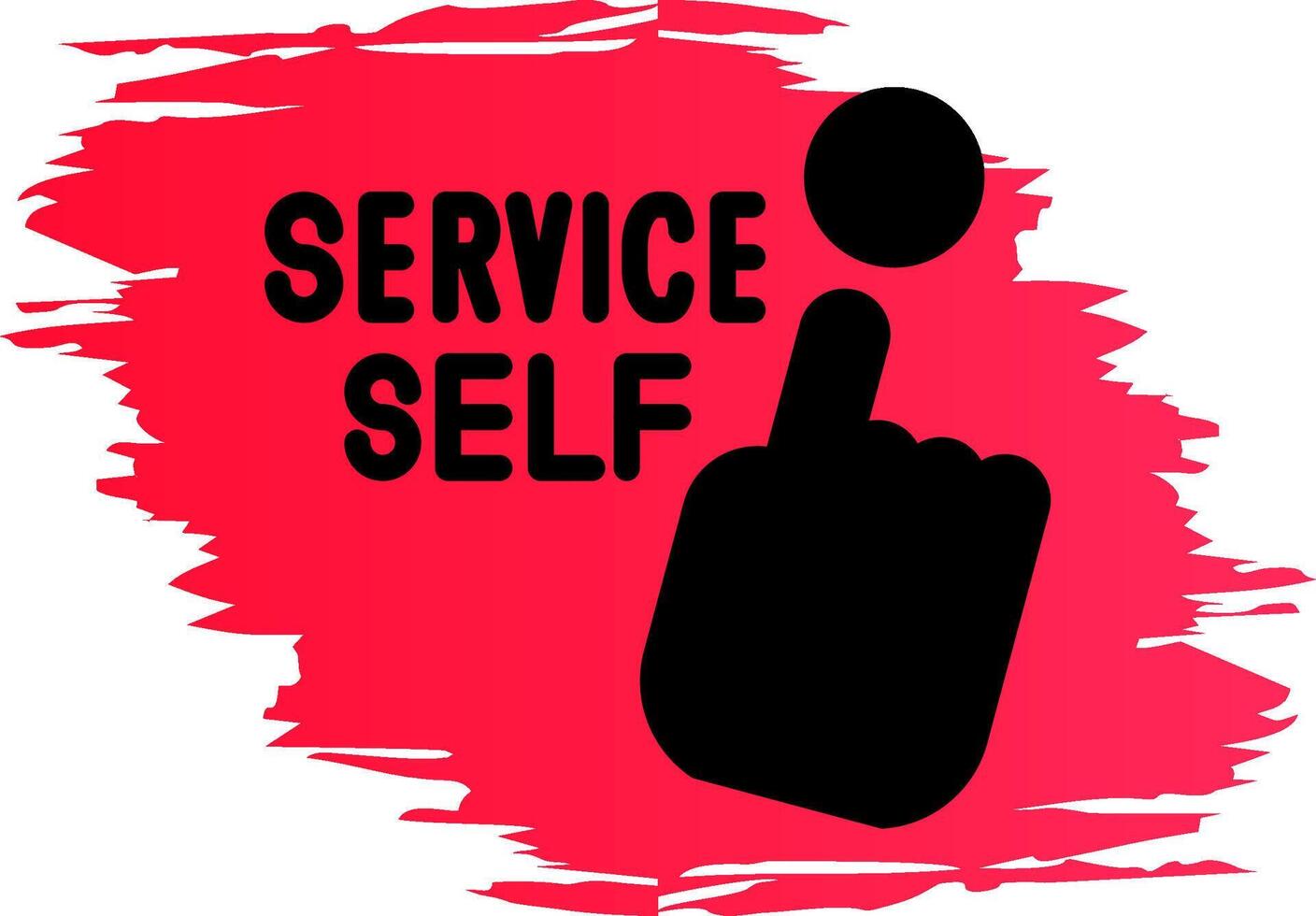 Self Service Creative Icon Design vector