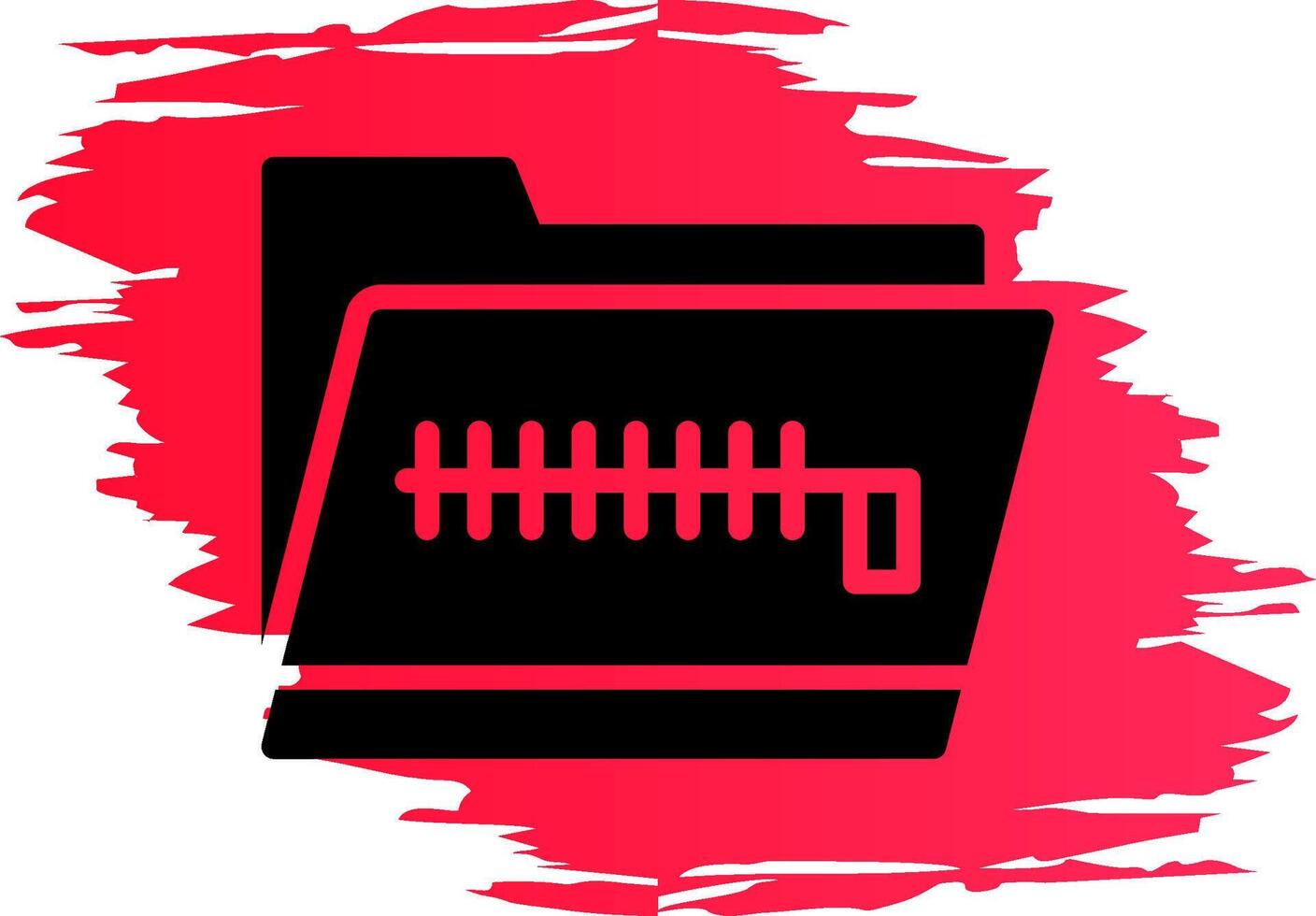 Zip Folder Creative Icon Design vector