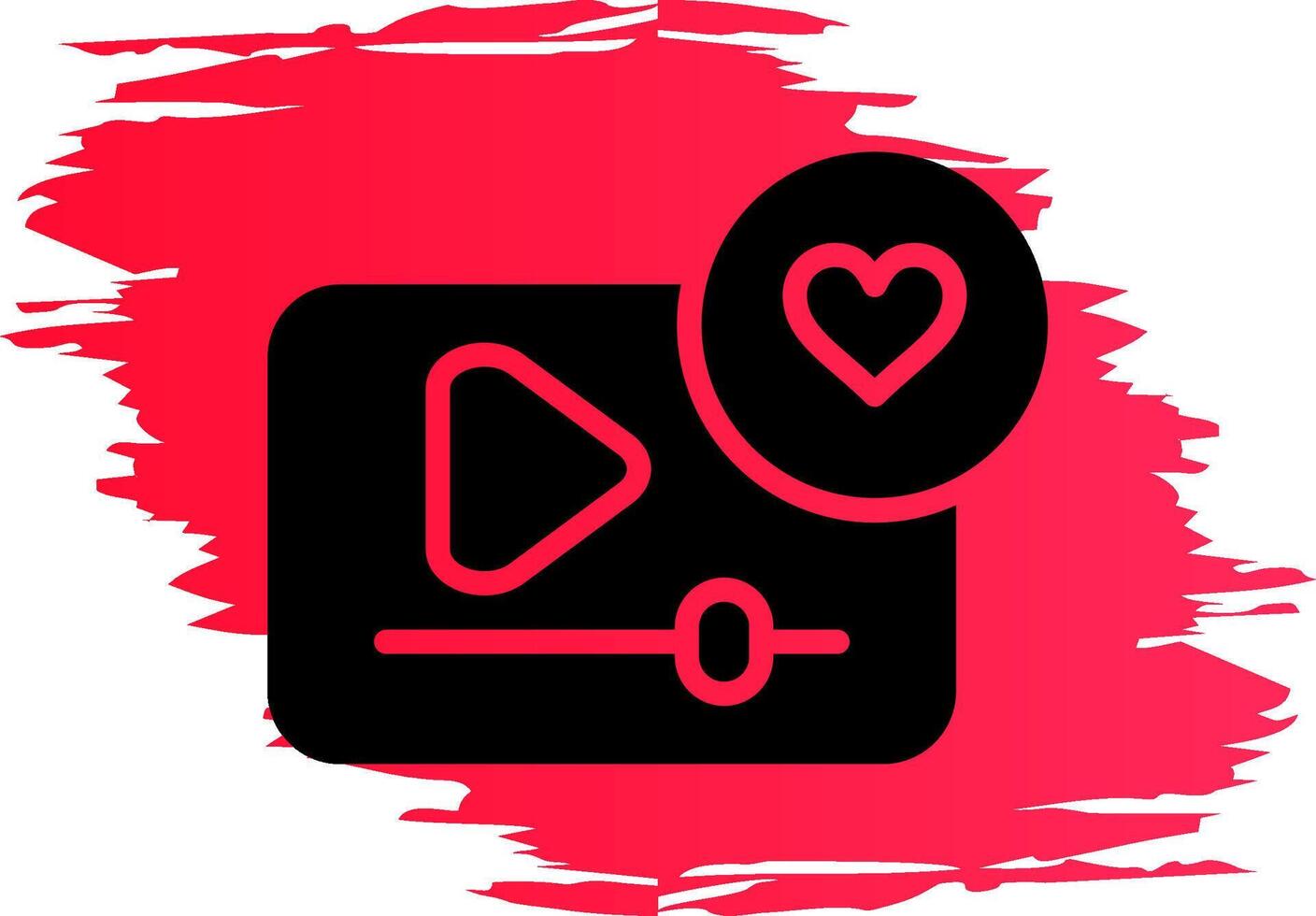 Interactive Video Creative Icon Design vector