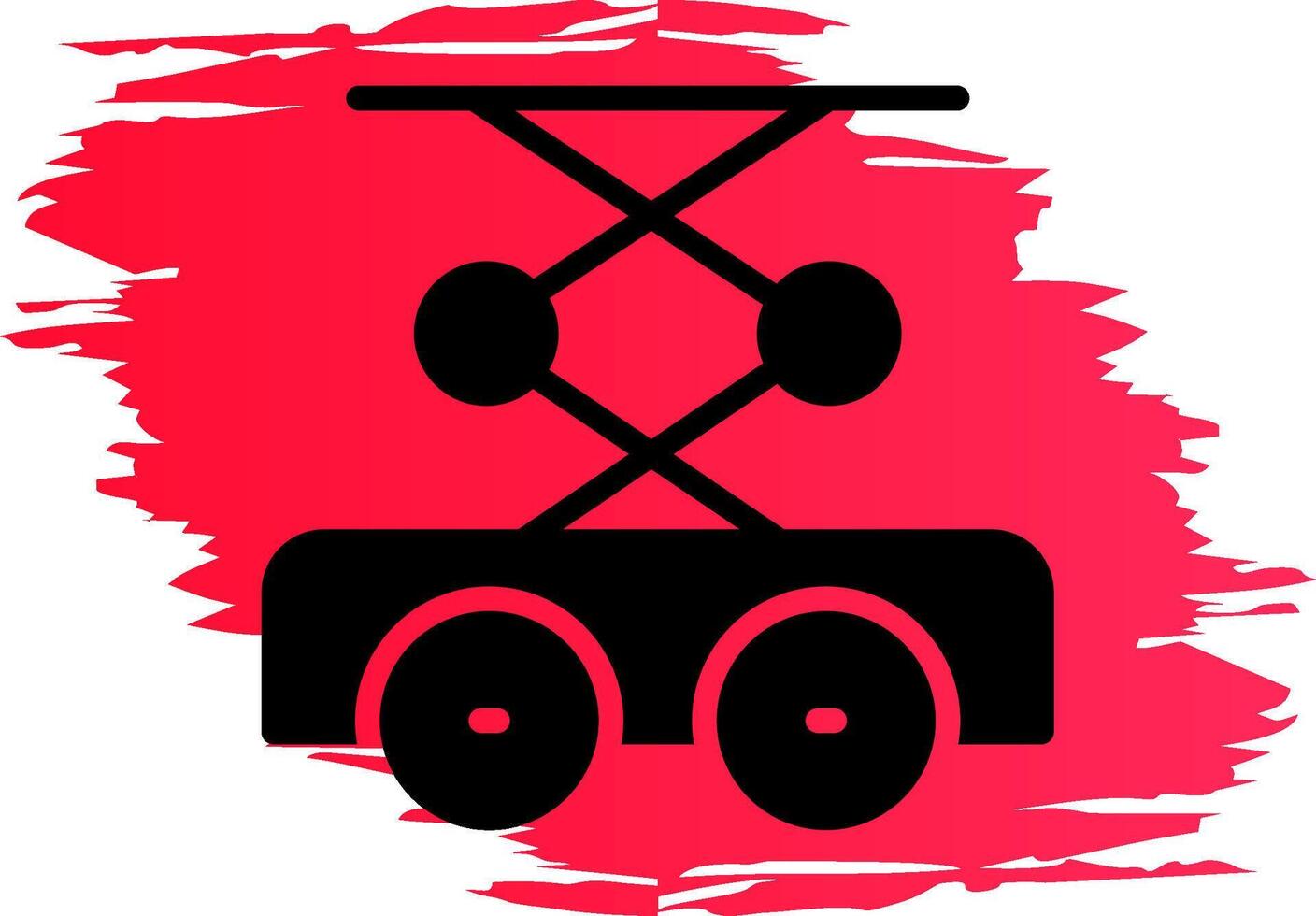 Scissor Lift Creative Icon Design vector