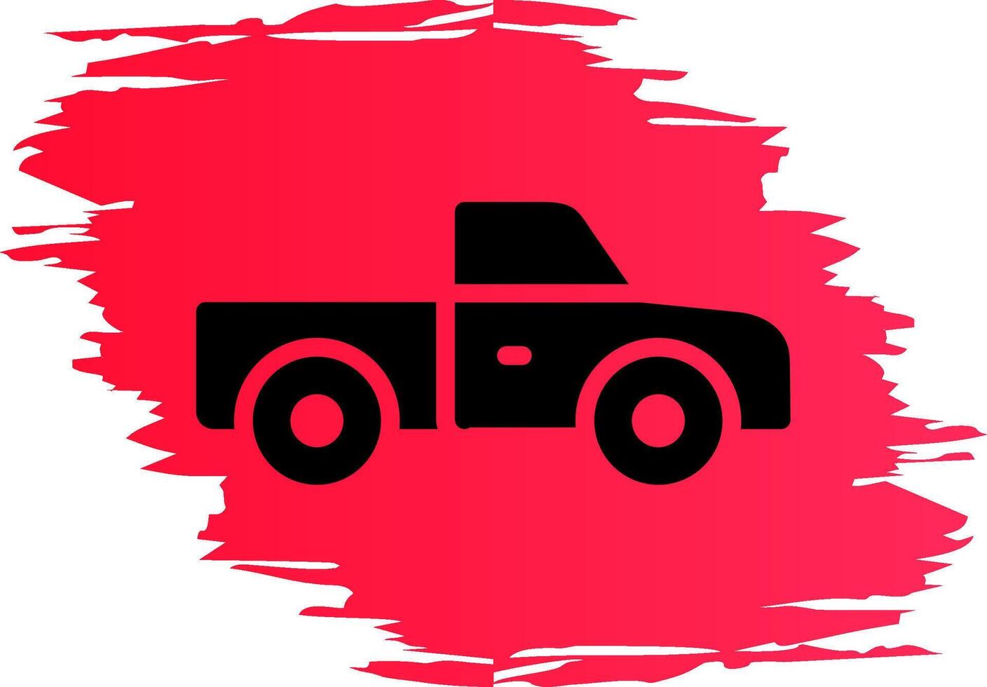 Pickup Truck Creative Icon Design vector