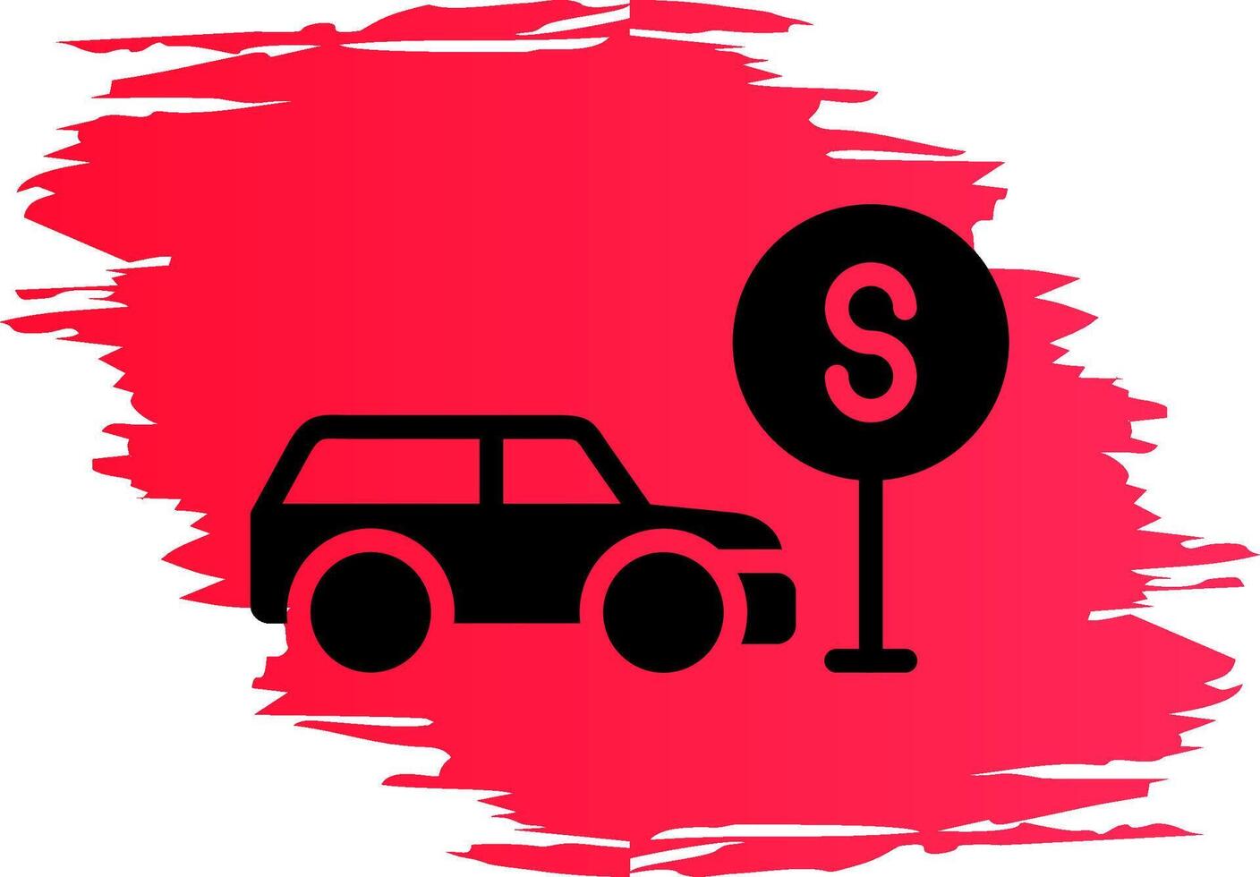 Taxi Stop Creative Icon Design vector