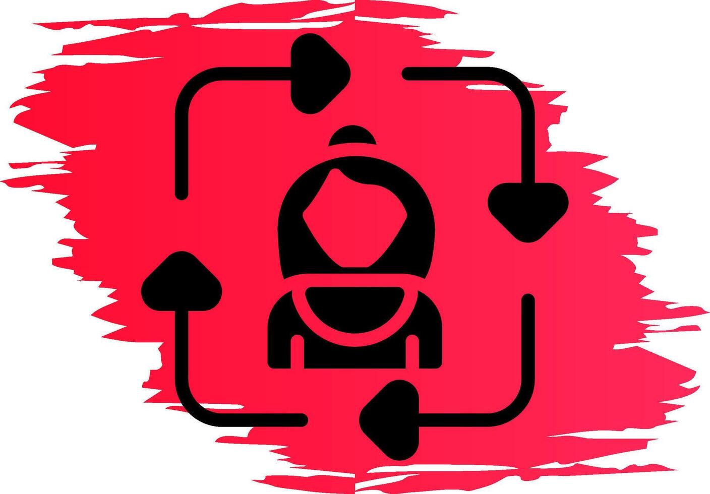 Job Rotation Creative Icon Design vector