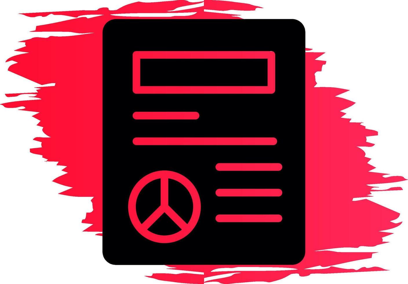 Peace Treaty Creative Icon Design vector
