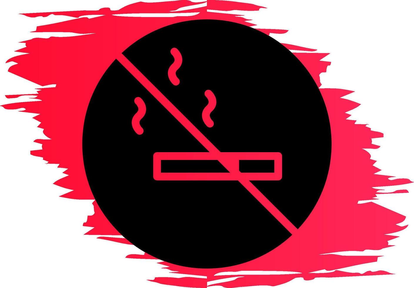 No Smoking Area Creative Icon Design vector