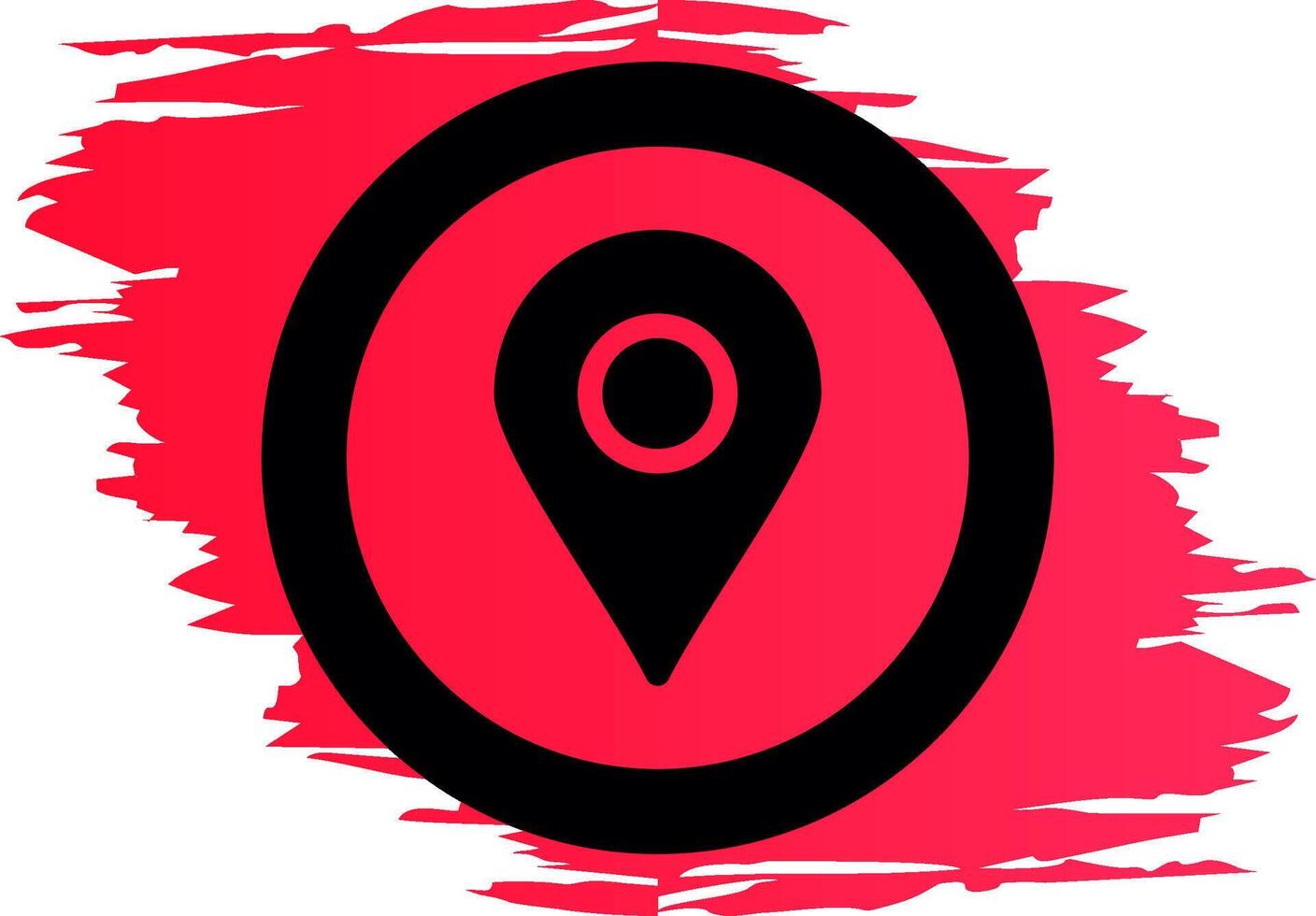 Location Pin Creative Icon Design vector