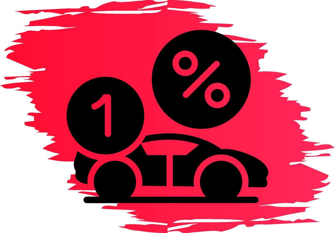 First Car Discount Creative Icon Design vector