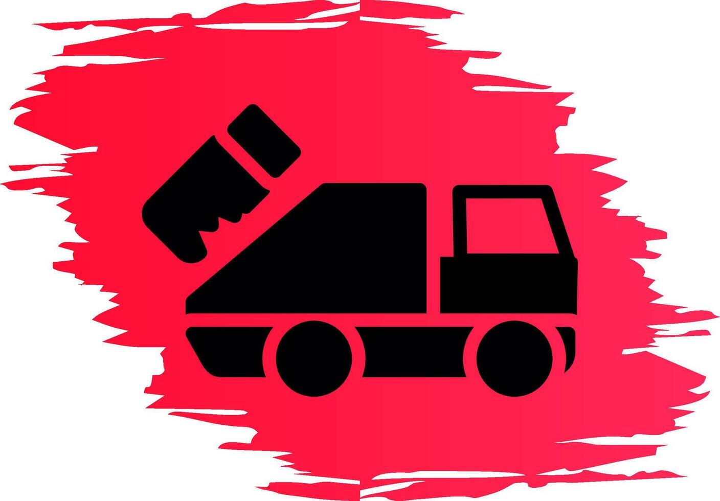 Garbage Truck Creative Icon Design vector