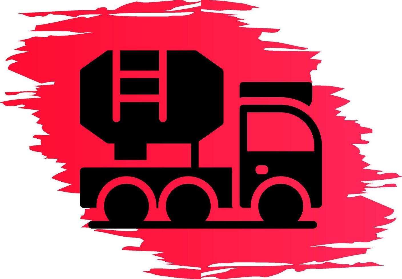 Mixer Truck Creative Icon Design vector