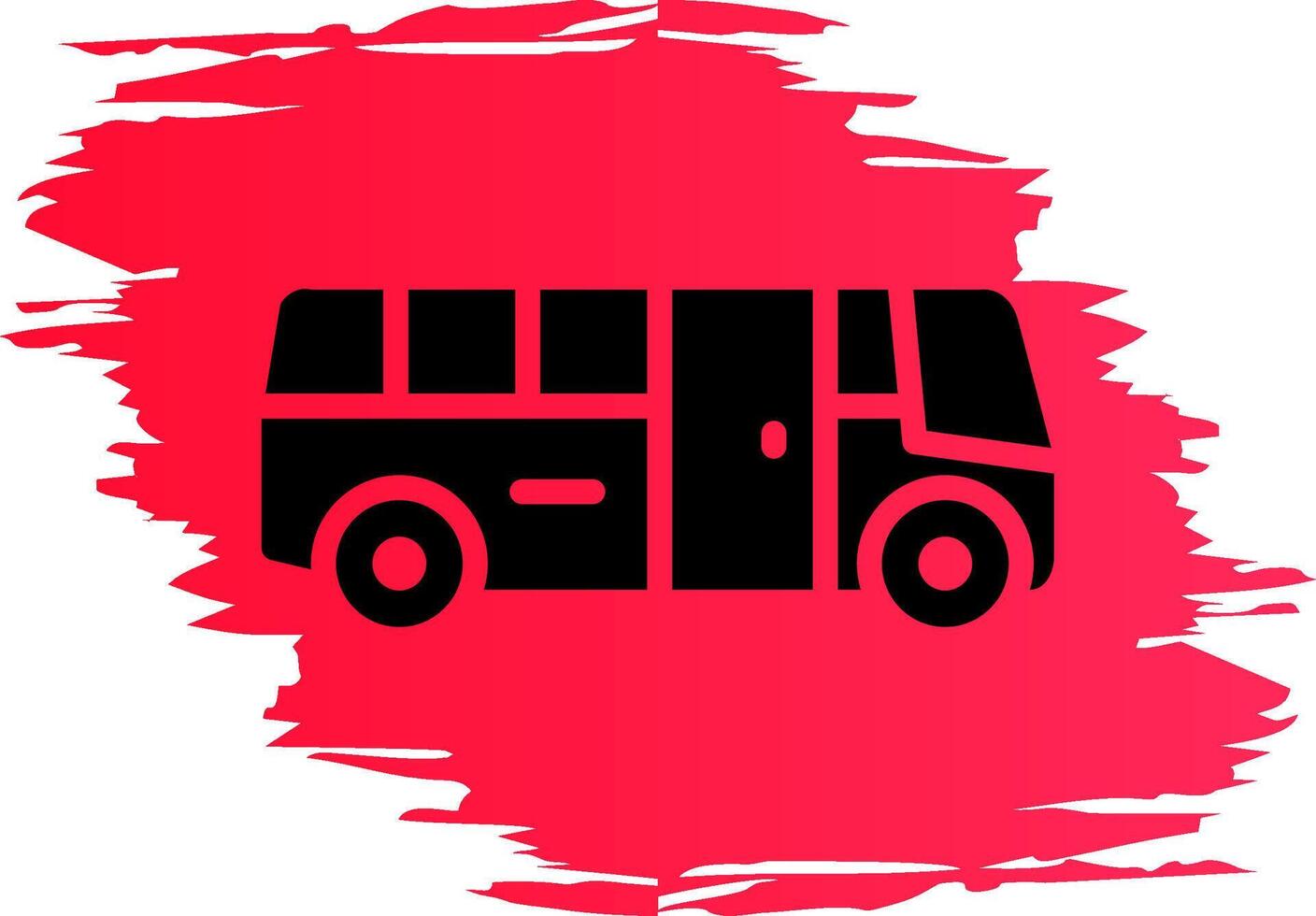 School Bus Creative Icon Design vector