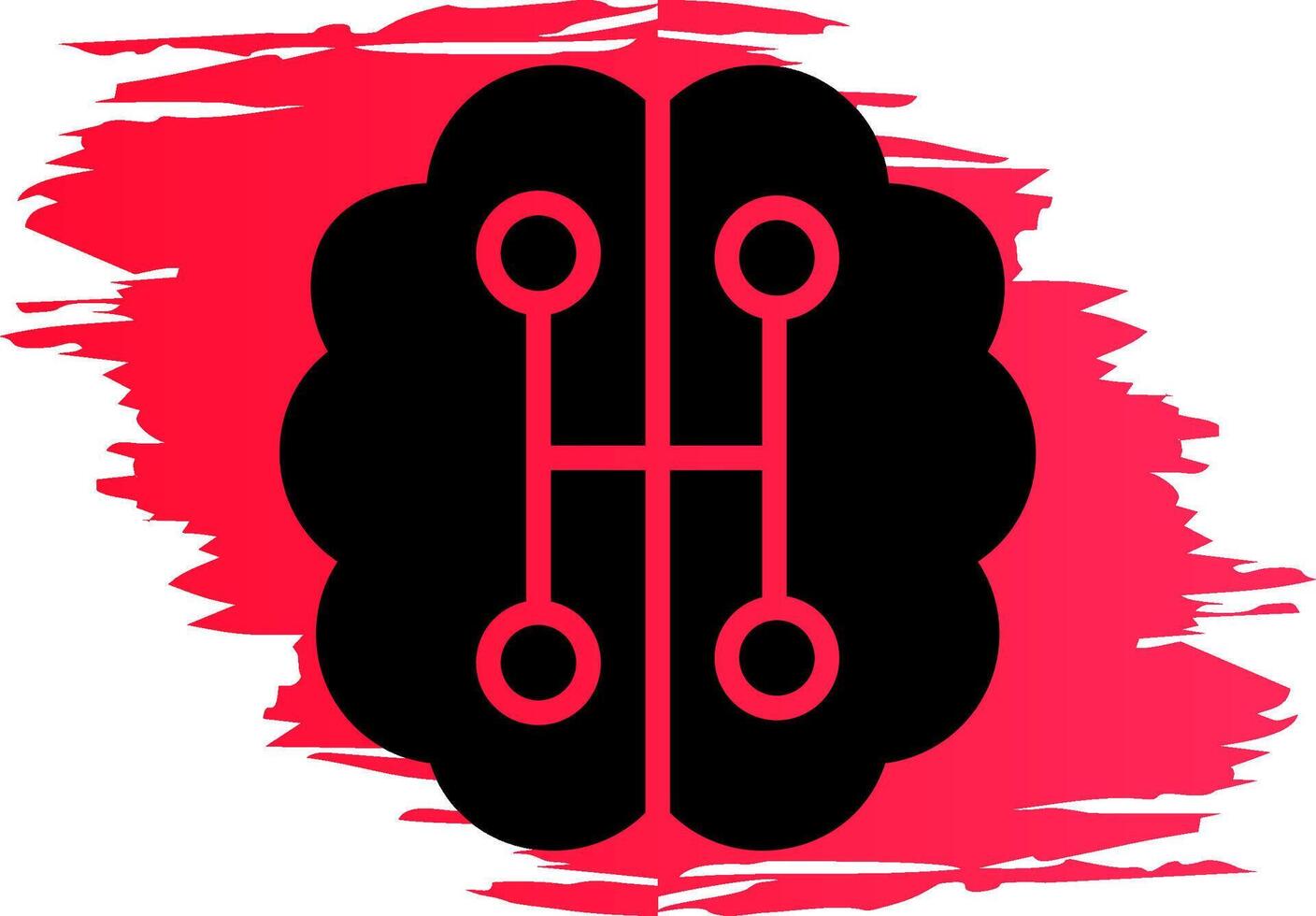 Humanoid Robot Creative Icon Design vector