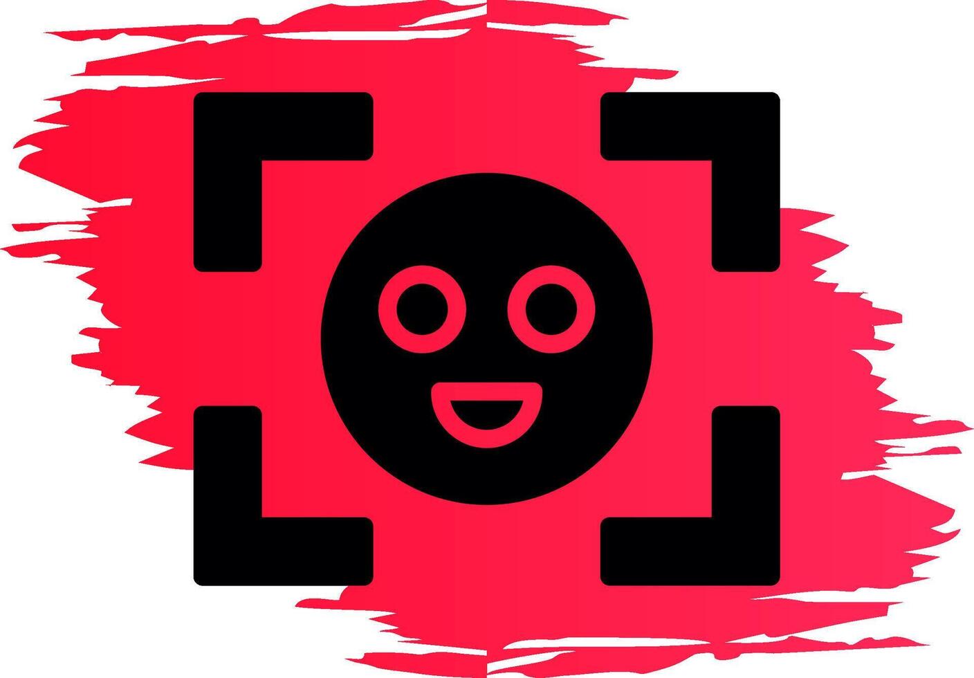 Face Detection Creative Icon Design vector