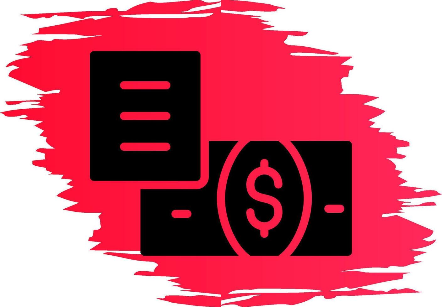 Bank Bill Creative Icon Design vector