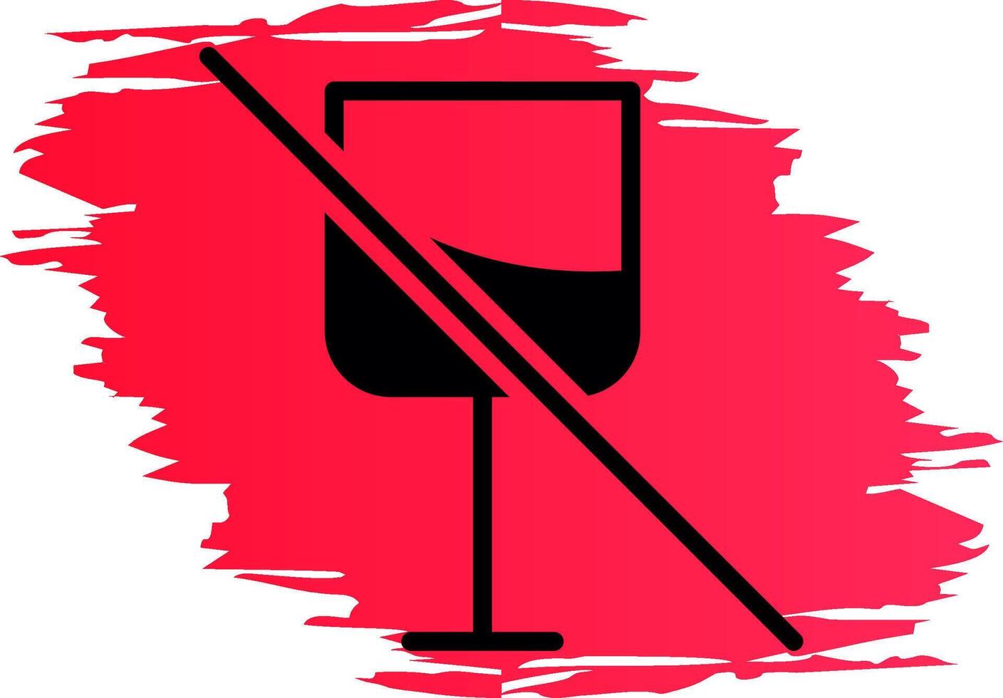 No Wine Creative Icon Design vector