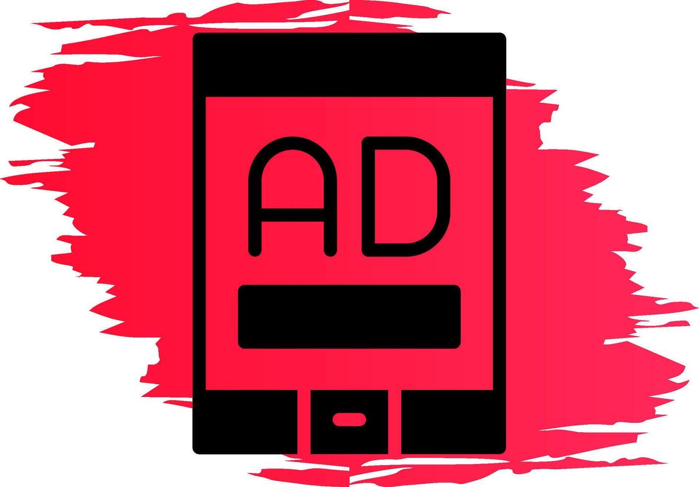 Mobile Advertising Creative Icon Design vector