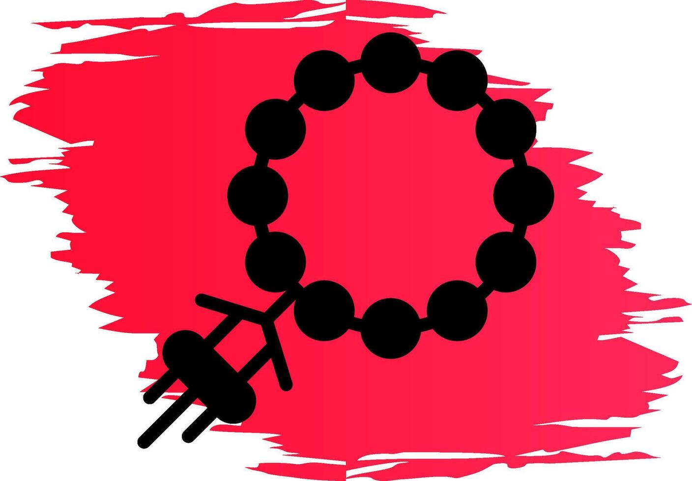 Rosary Creative Icon Design vector