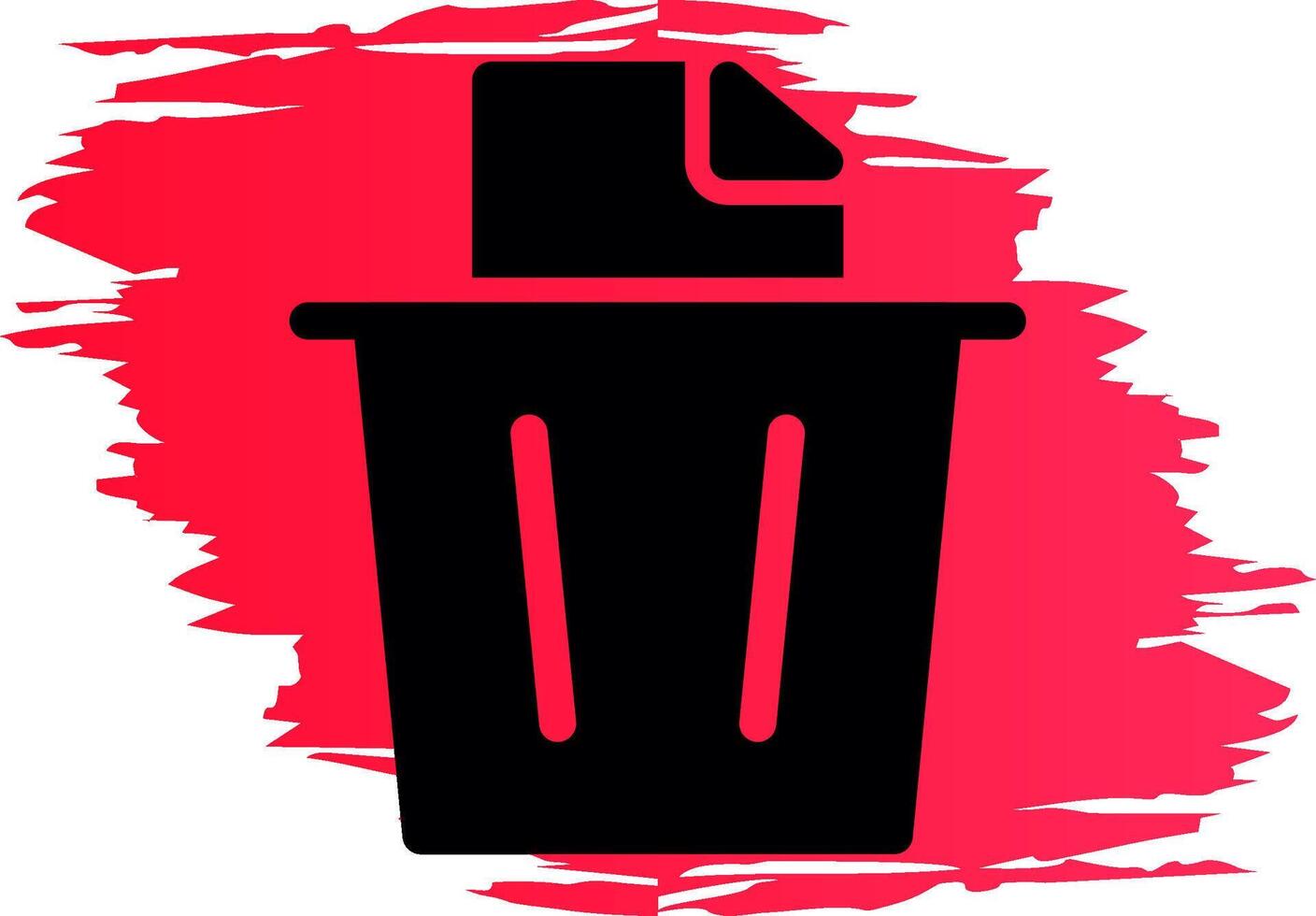 Paper Bin Creative Icon Design vector