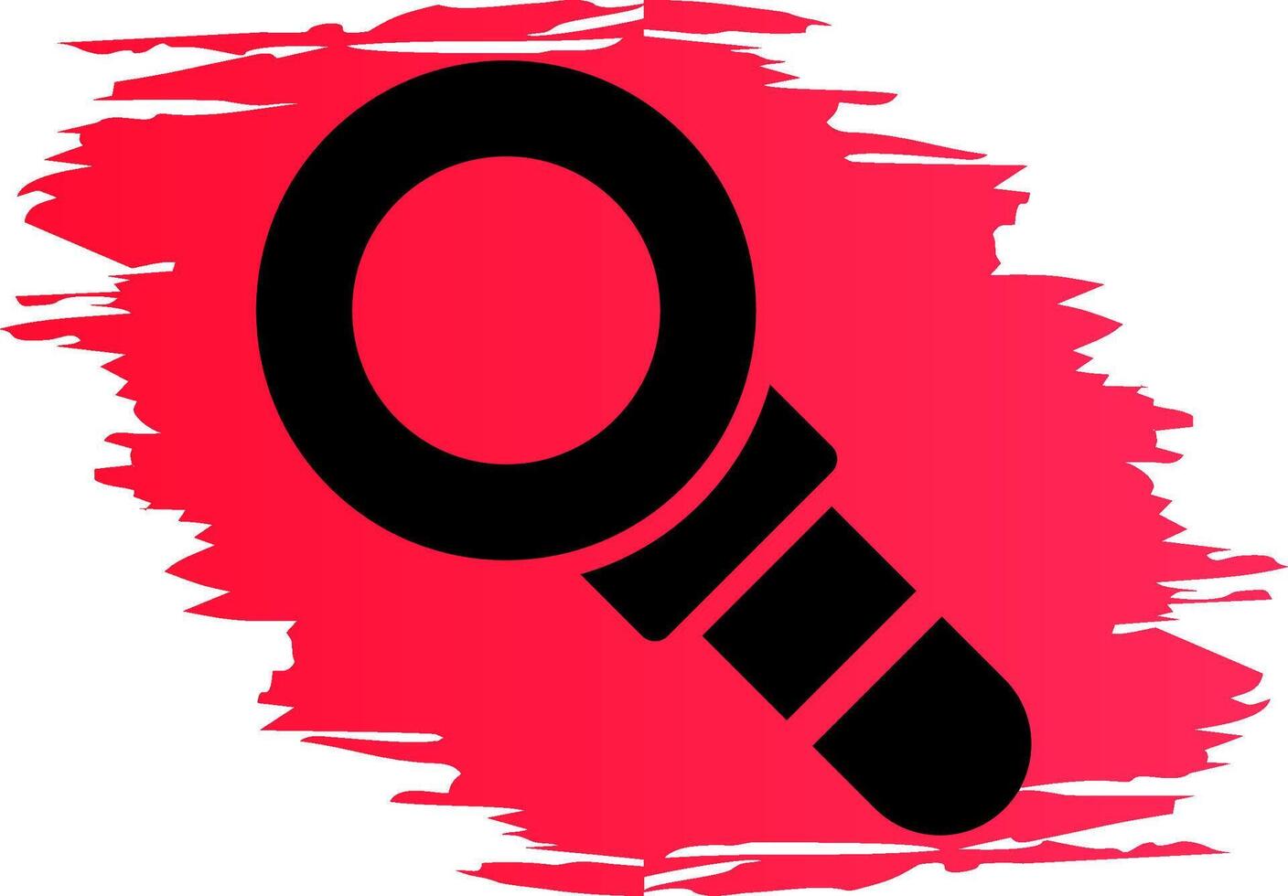 Magnifying Glass Creative Icon Design vector
