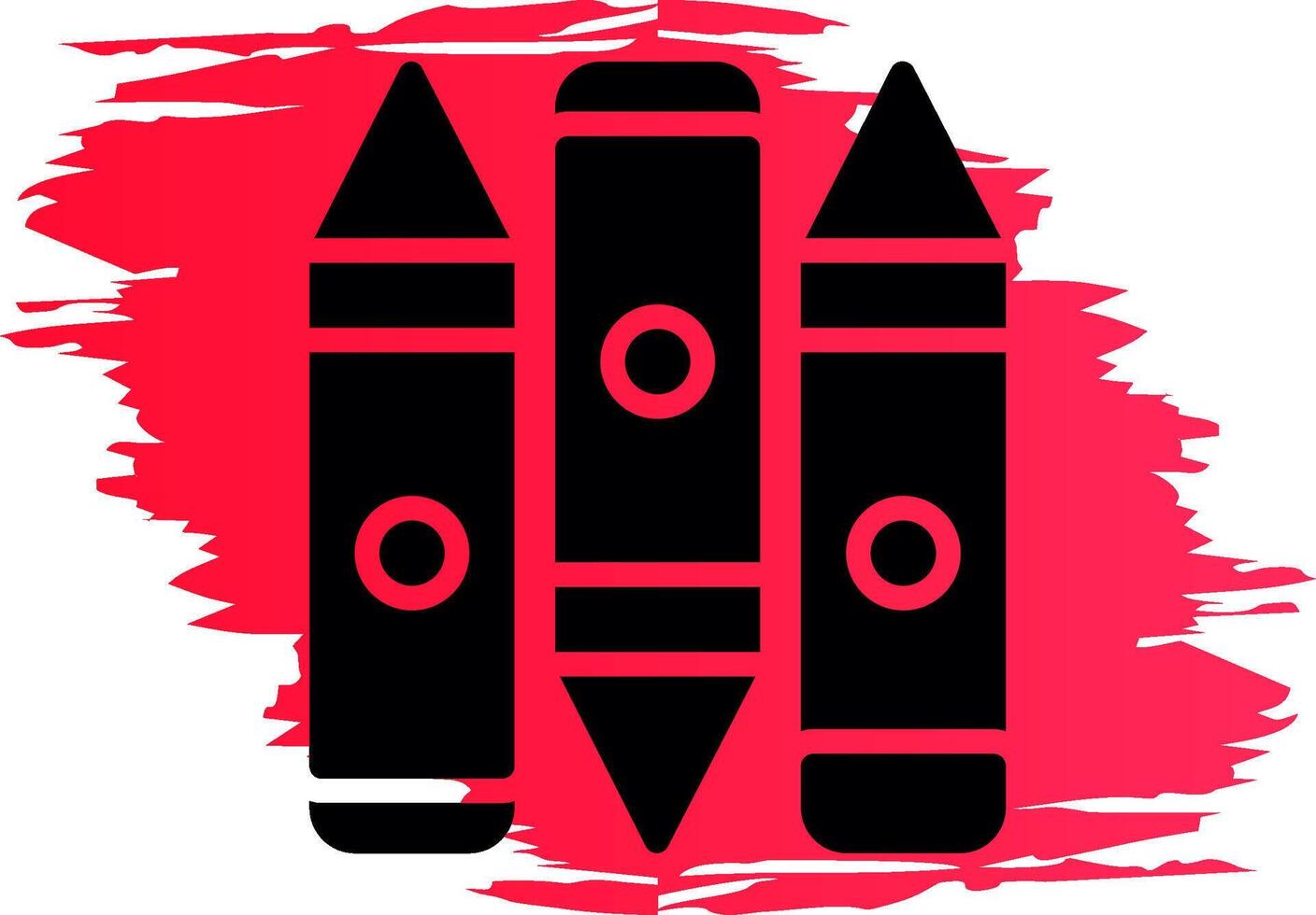 Crayon Creative Icon Design vector