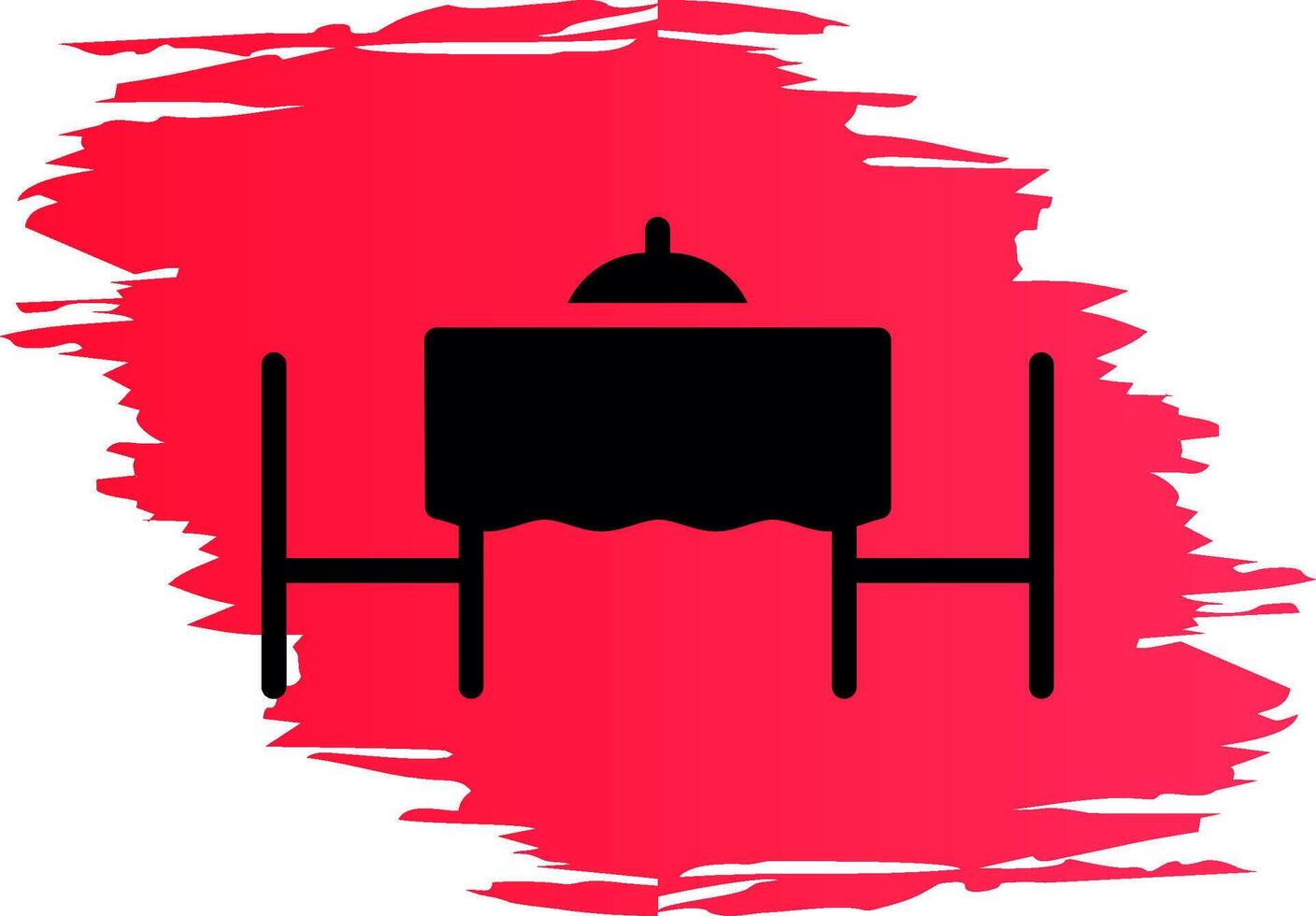 Valentines Table Creative Icon Design vector