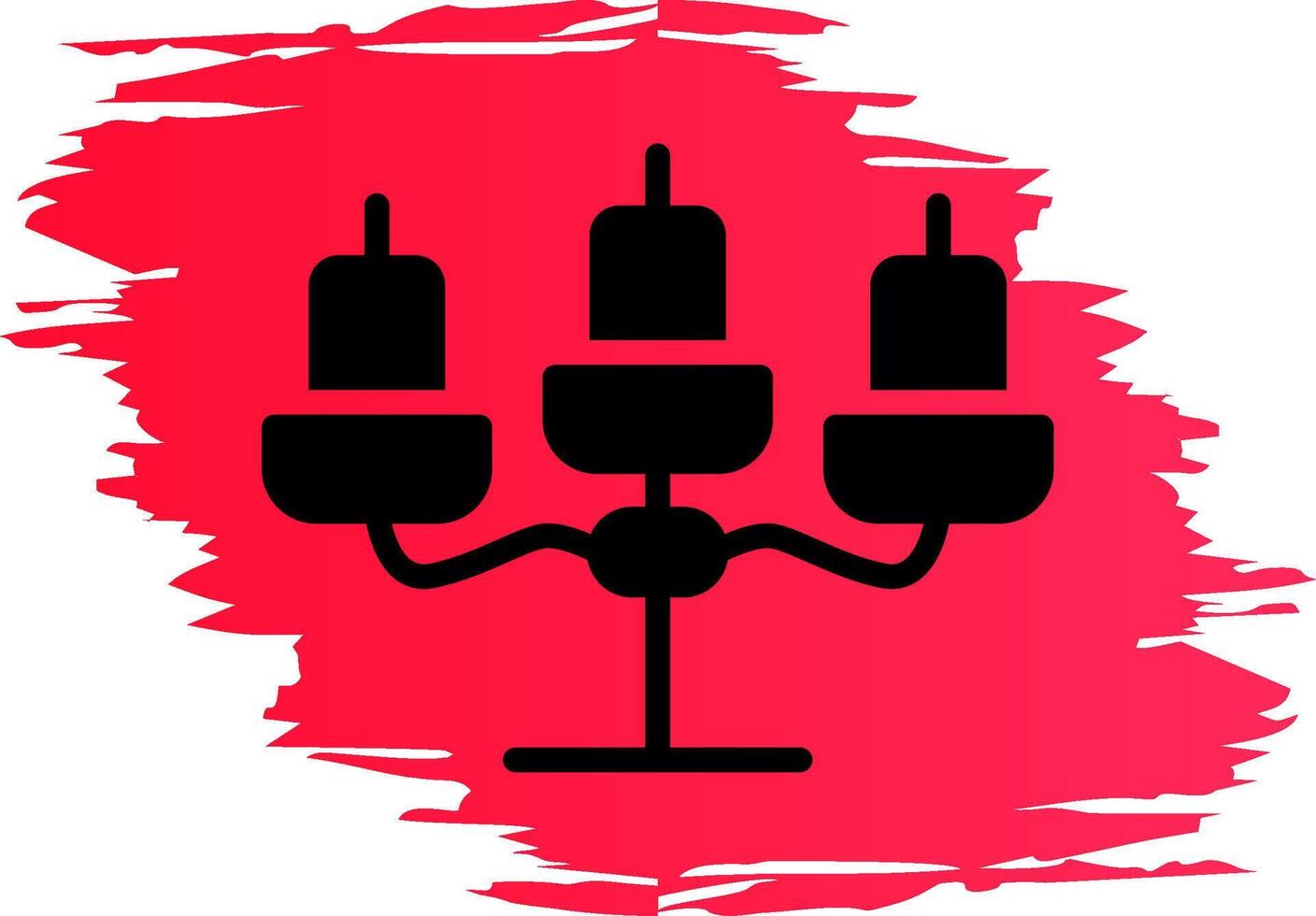 diseño de icono creativo de candelabros vector