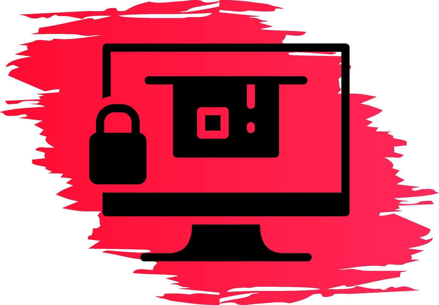 Blocked Creative Icon Design vector
